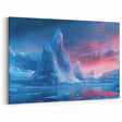 Majestic Glacier at Sunset - Dramatic Glacier Landscape Canvas Art