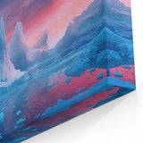 Majestic Glacier at Sunset - Dramatic Glacier Landscape Canvas Art