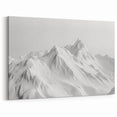 Minimalist Glacier Art - Elegant Monochrome Glacier Landscape Print