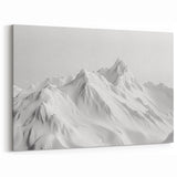 Minimalist Glacier Art - Elegant Monochrome Glacier Landscape Print