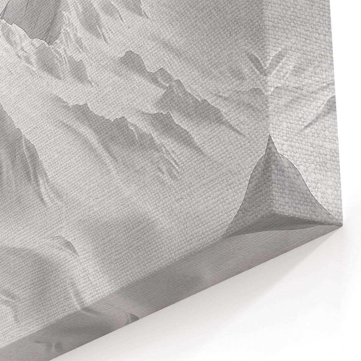Minimalist Glacier Art - Elegant Monochrome Glacier Landscape Print