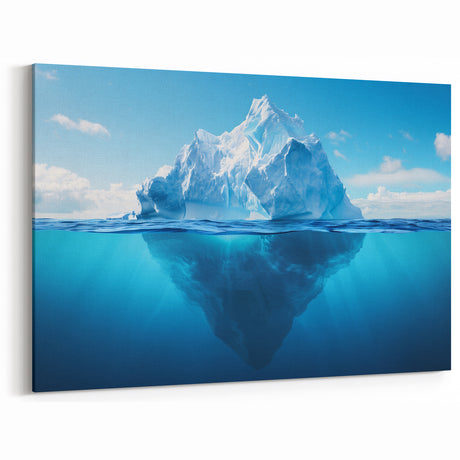 Stunning Iceberg Art - Majestic Glacier Reflection Photography Print