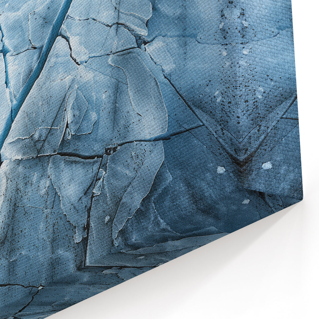 Cracked Glacier Surface Art - Intricate Glacier Photography Print