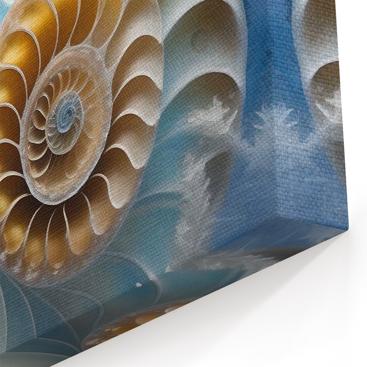 Elegant Nautilus Snail Wall Art - Coastal Beauty on Canvas & Prints