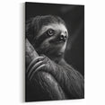 Intense Sloth Black & White Art - Bold Monochrome Wall Decor