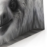 Close-Up Sloth Black & White Art - Modern Monochrome Wall Decor
