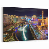 Las Vegas Skyline Wall Art - Vibrant Cityscape Art Prints & Canvas