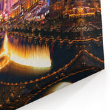 Las Vegas Night Skyline Wall Art - Cityscape Canvas & Framed Prints