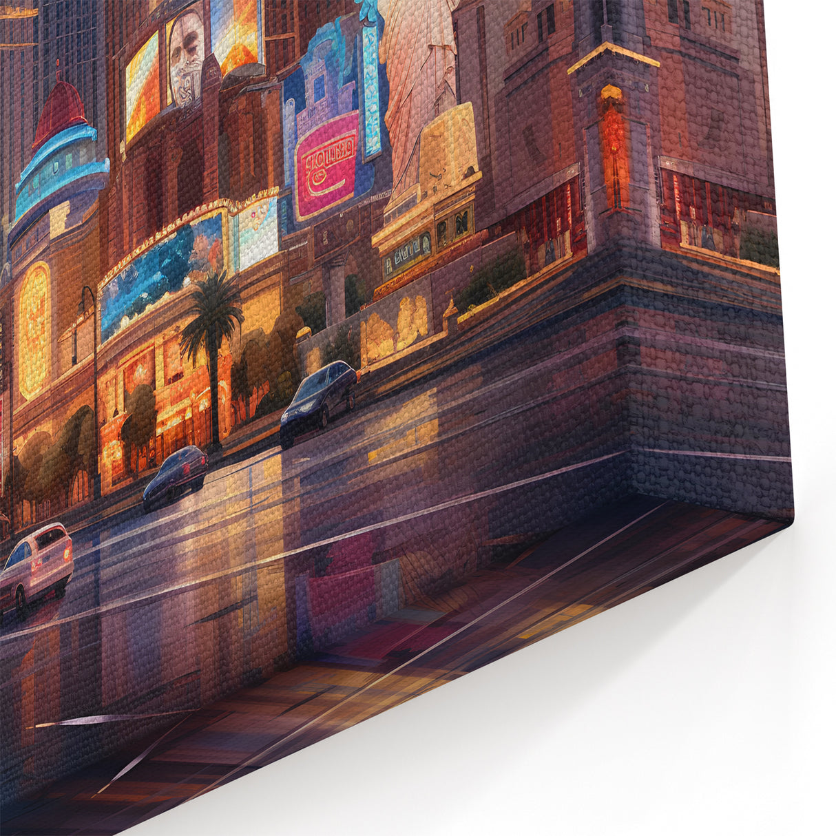 Las Vegas City Wall Decor - Stylized Skyline Canvas & Framed Prints