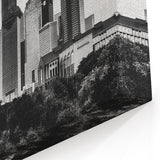 Black and White Houston Skyline Art – Elegant Cityscape Wall Decor