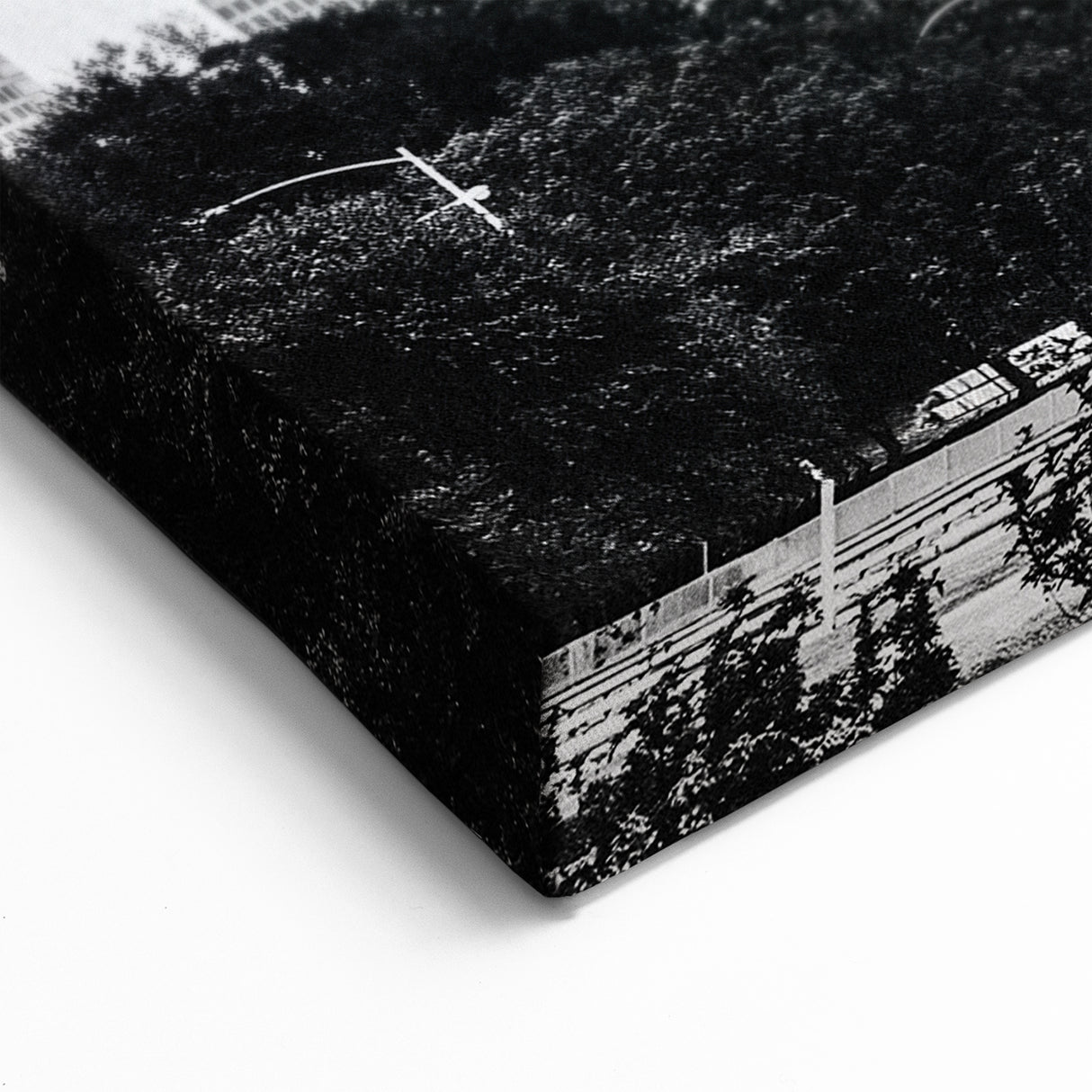 Black and White Houston Skyline Art – Elegant Cityscape Wall Decor