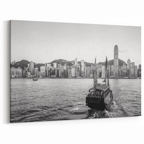 Hong Kong Skyline Wall Art | Cityscape Canvas | Downtown Photography