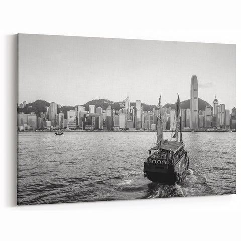 Hong Kong Skyline Wall Art | Cityscape Canvas | Downtown Photography