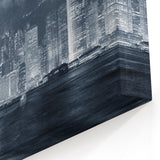 Hong Kong Skyline Photography | Monochrome Cityscape | Night Wall Art