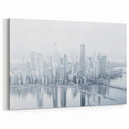 Hong Kong Skyline Art | Minimalist Cityscape | Abstract Architecture Canvas