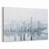 Hong Kong Skyline Art | Minimalist Cityscape | Abstract Architecture Canvas