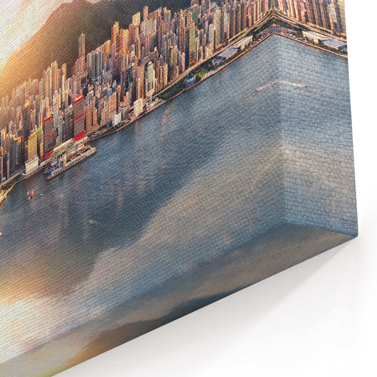 Hong Kong Skyline Canvas Art | Vibrant Cityscape | Downtown Panorama