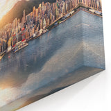 Hong Kong Skyline Canvas Art | Vibrant Cityscape | Downtown Panorama