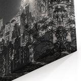 Hong Kong Skyline Photography | Night Cityscape | Downtown Canvas Art