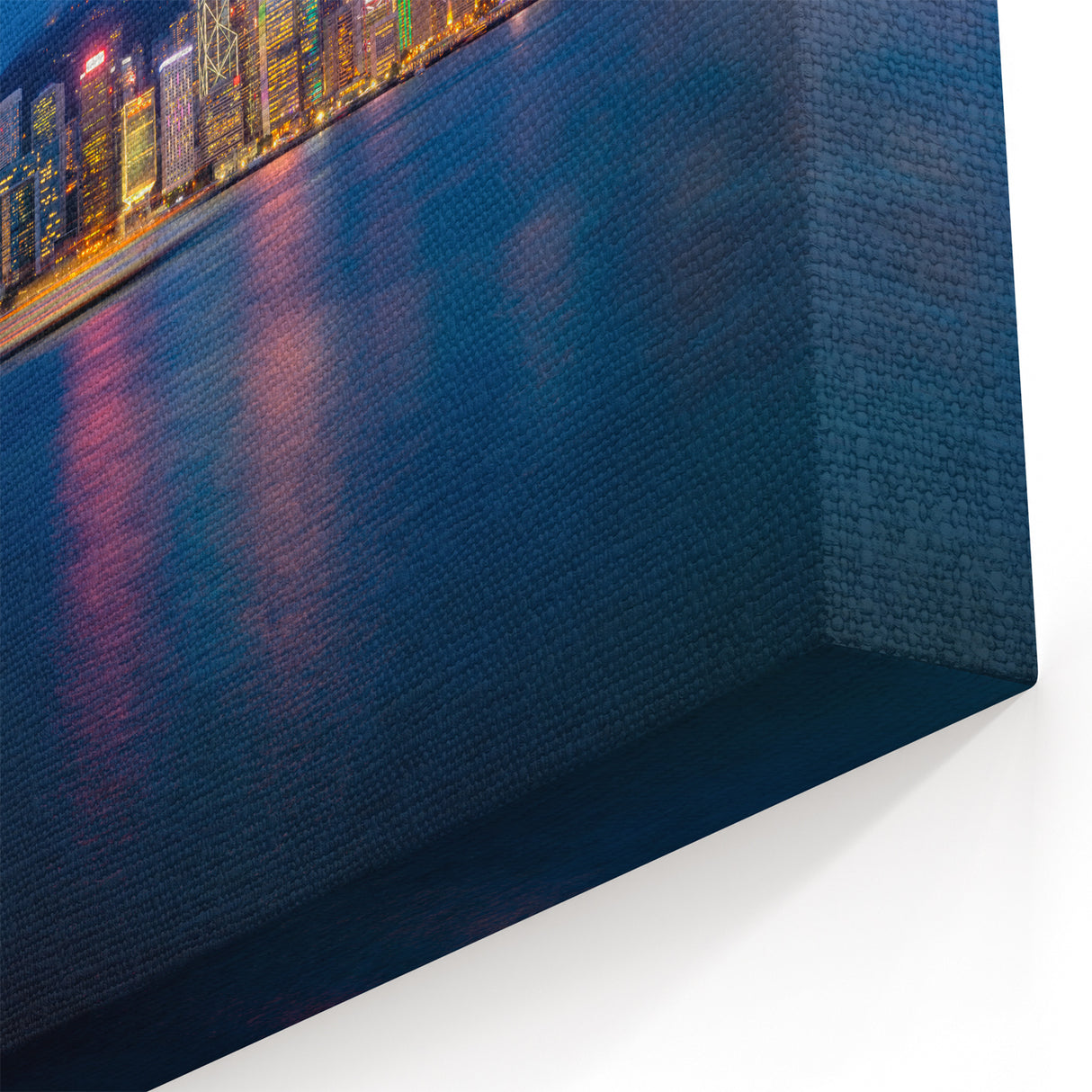 Hong Kong Panorama Art | Vibrant Skyline | Night Cityscape Canvas