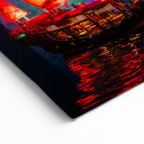 Hong Kong Panorama Art | Vibrant Skyline | Night Cityscape Canvas