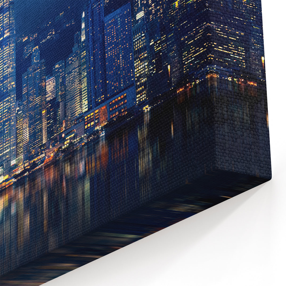 Hong Kong Skyline Wall Art | Night Cityscape Canvas | Downtown Photography