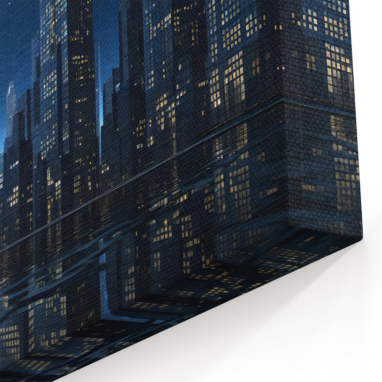 Hong Kong Skyline Wall Art | Moonlit Cityscape | Night Photography