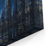 Hong Kong Skyline Wall Art | Moonlit Cityscape | Night Photography