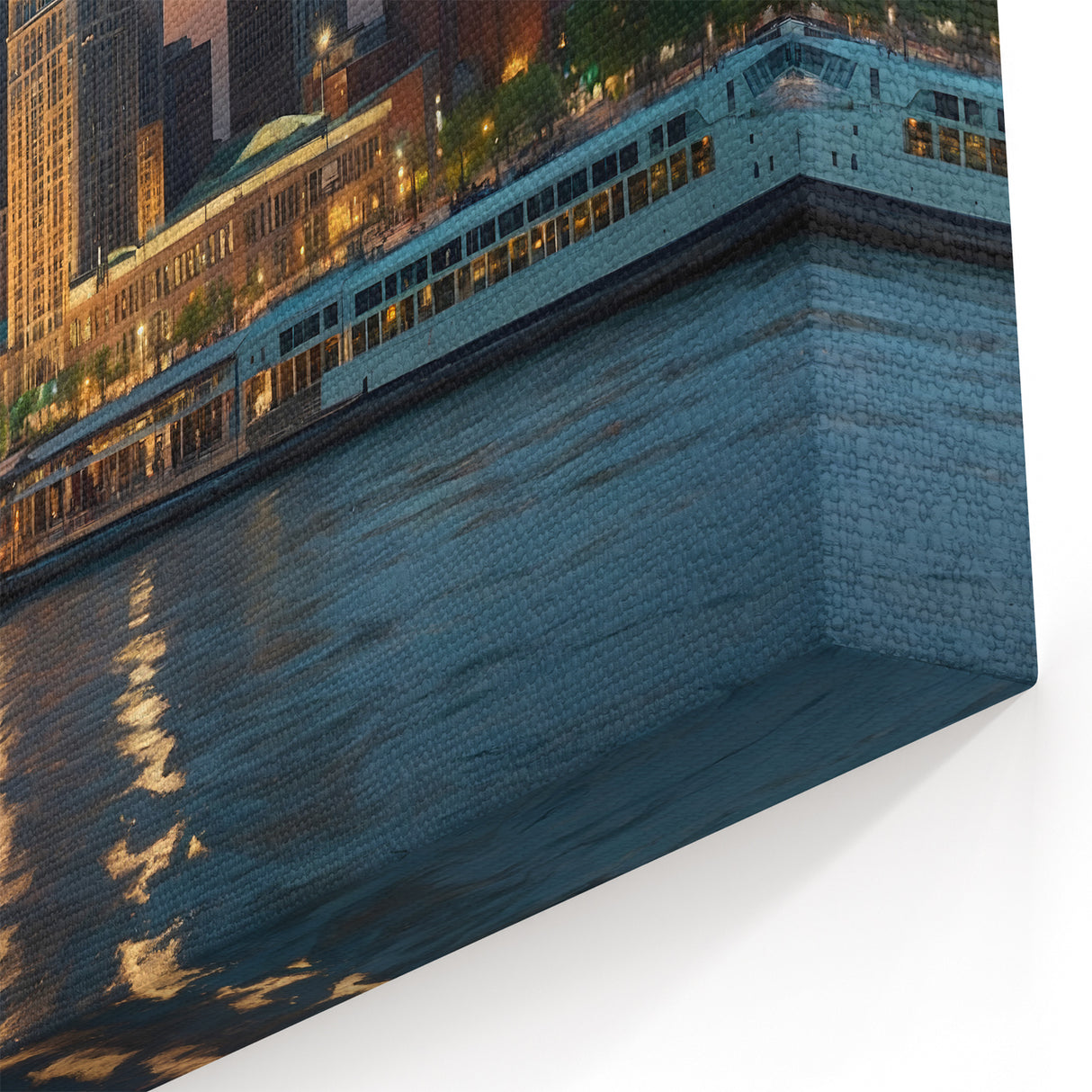 Majestic Detroit Skyline at Sunset - Vibrant Cityscape Photography Art