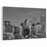 Elegant Denver Skyline Wall Art – Black and White Cityscape Photography