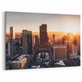 Vibrant Denver Skyline Panorama – Sunset Glow Cityscape Wall Art