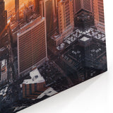 Vibrant Denver Skyline Panorama – Sunset Glow Cityscape Wall Art