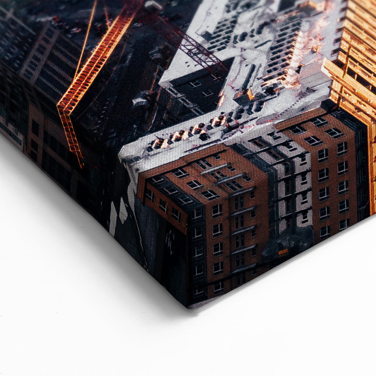 Vibrant Denver Skyline Panorama – Sunset Glow Cityscape Wall Art