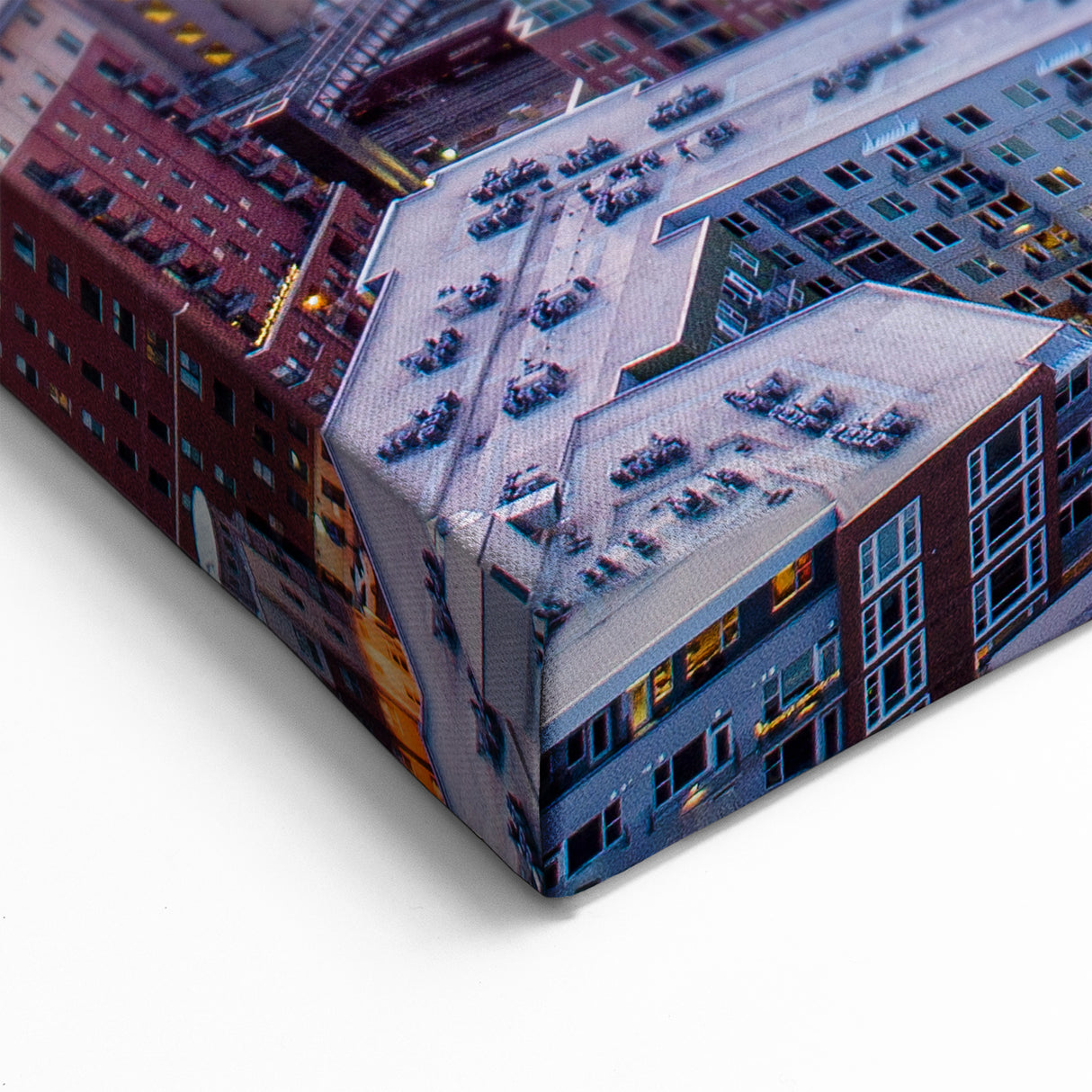 Colorful Denver Skyline Art – Vibrant Cityscape at Dusk Wall Decor