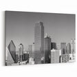 Black and White Dallas Skyline Art - Classic Cityscape Prints for Decor