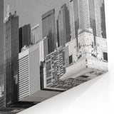 Black and White Dallas Skyline Art - Classic Cityscape Prints for Decor