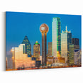 Vibrant Dallas Skyline Art - Colorful Cityscape Prints for Modern Walls
