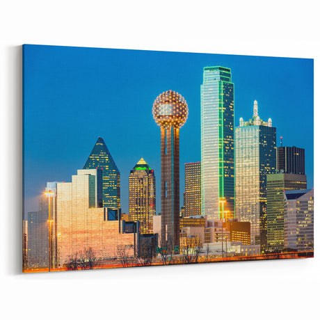 Vibrant Dallas Skyline Art - Colorful Cityscape Prints for Modern Walls