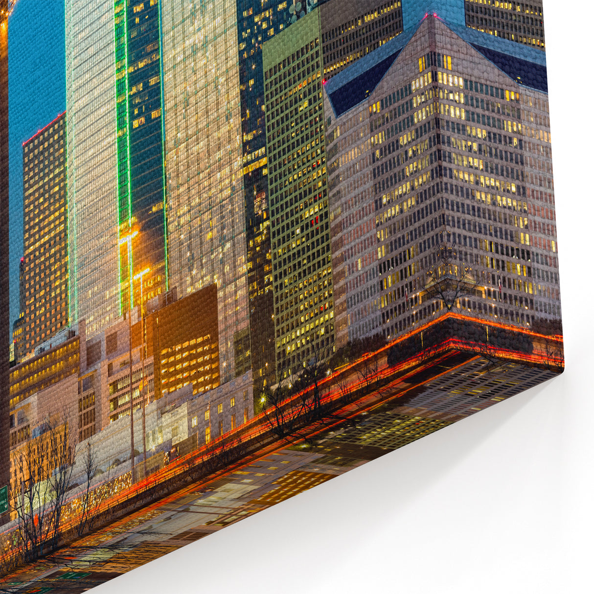 Vibrant Dallas Skyline Art - Colorful Cityscape Prints for Modern Walls