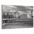 Classic Dallas Skyline in Black & White - Timeless Cityscape Wall Art