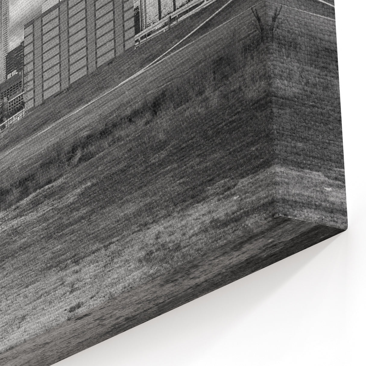 Classic Dallas Skyline in Black & White - Timeless Cityscape Wall Art