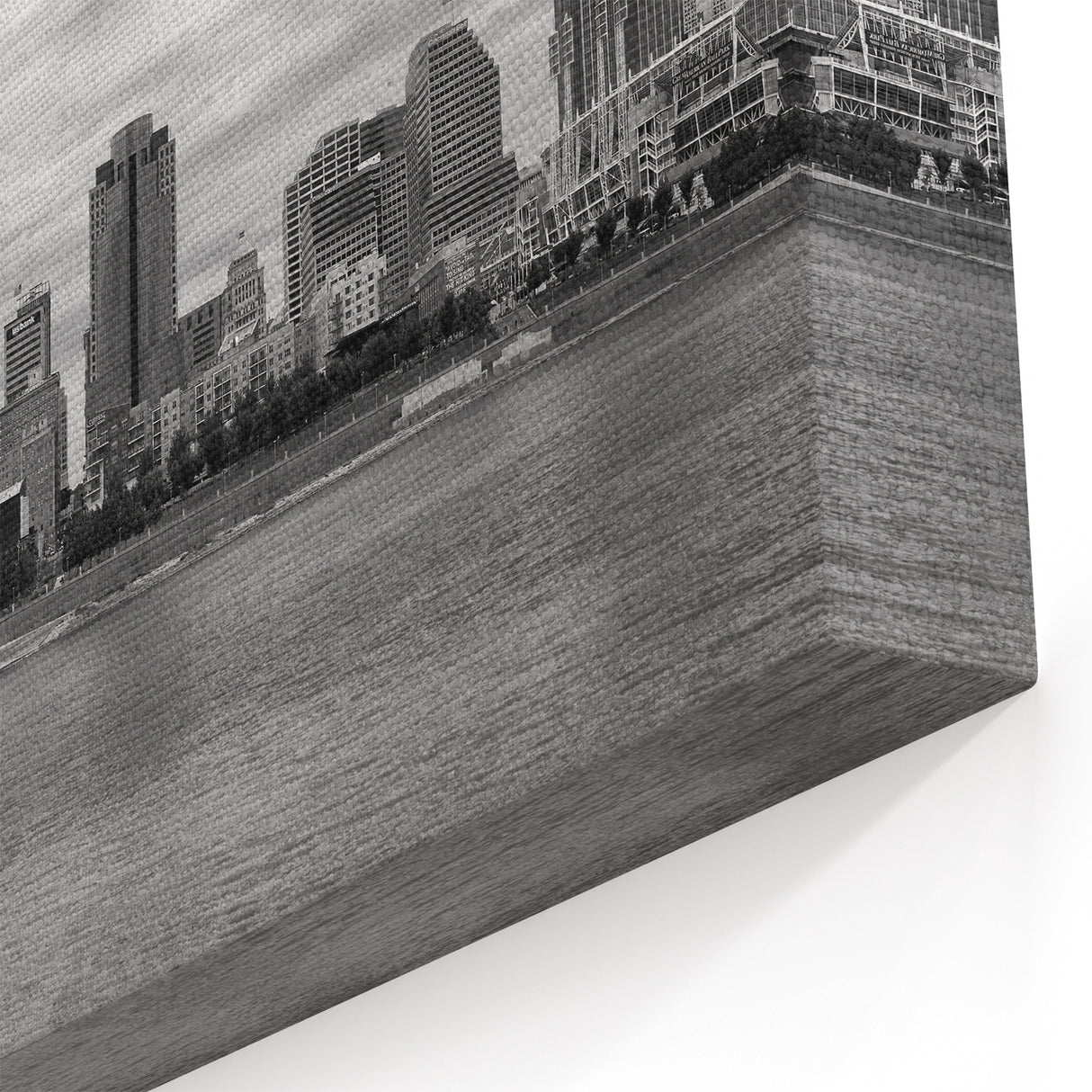 Cincinnati Skyline in Black & White - Elegant Monochrome Wall Art
