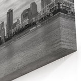 Cincinnati Skyline in Black & White - Elegant Monochrome Wall Art
