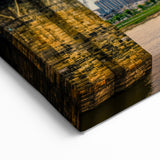 Cincinnati Skyline with Glowing Sunset - Dramatic Cityscape Wall Art