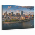 Cincinnati Skyline with Great American Ball Park - Panoramic Wall Art