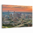 Cincinnati Skyline at Dusk - Urban Sunset Cityscape Wall Art Print