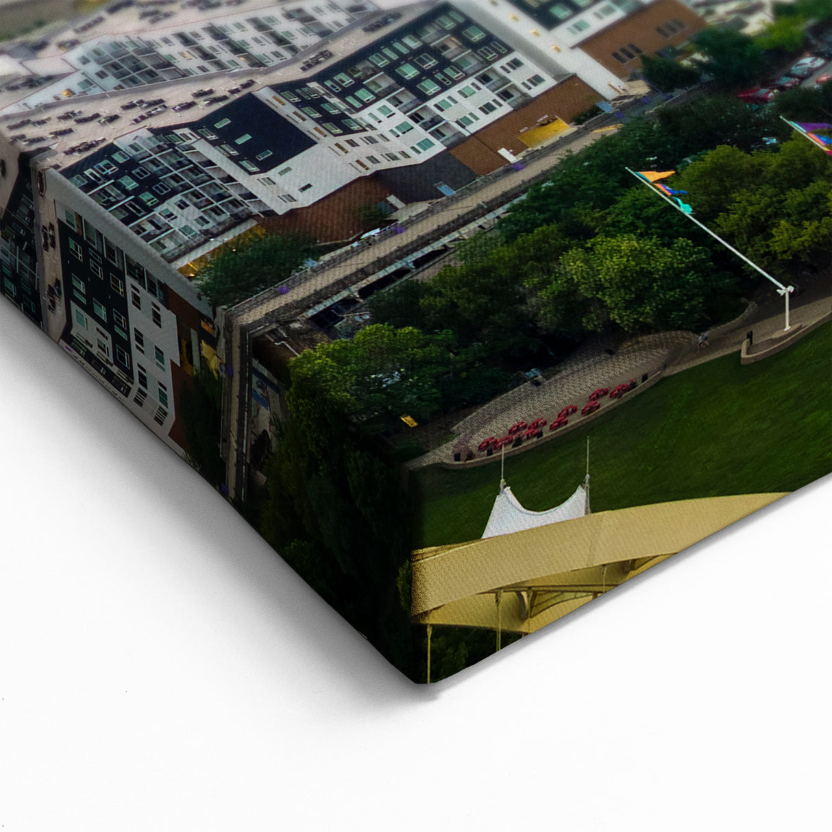 Cincinnati Skyline at Dusk - Urban Sunset Cityscape Wall Art Print