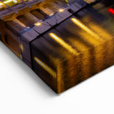 Chicago Skyline Wall Art - Chicago Night Panorama Cityscape Art Print