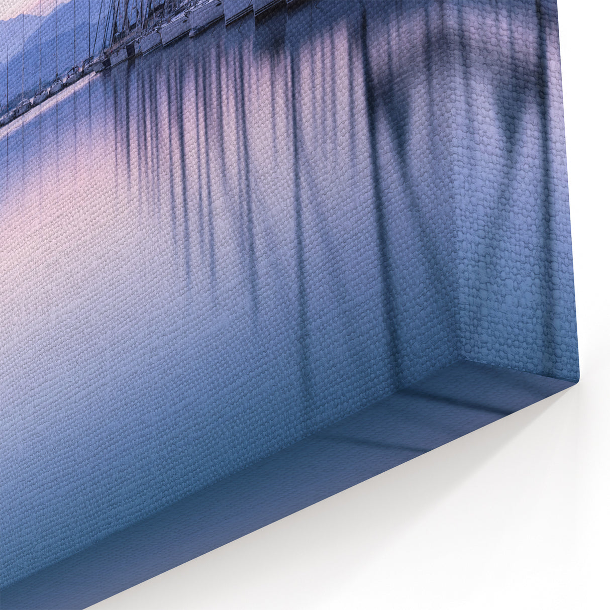 Tranquil Harbor Sunset Wall Art - Serene Coastal Scene with Sailboats