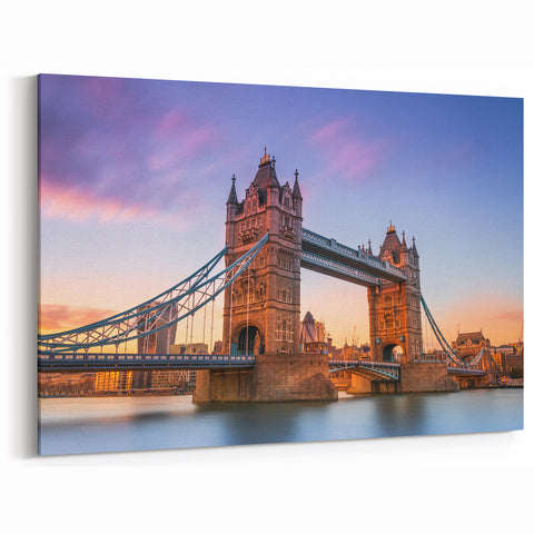 Tower Bridge London at Sunset - Iconic Landmark Canvas Print